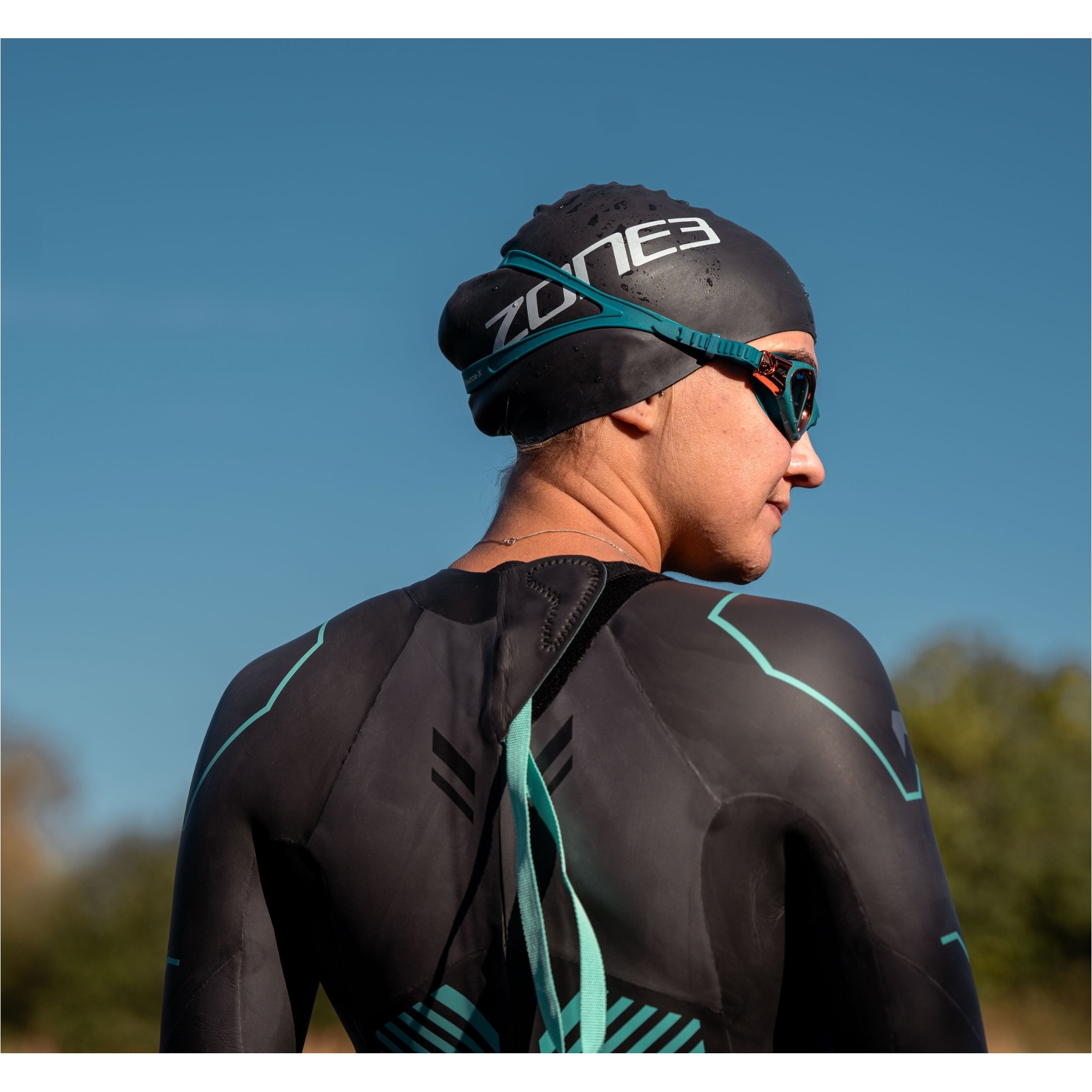 2026 Zone3 Venator-X OWS Goggles SA23GOGVE106 - Teal / Cream / Copper